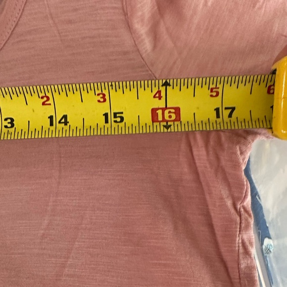 J. Crew NWOT Drapey Elbow Sleeve Tee DUSTY PINK Scoop Neck Top Shirt Medium - Picture 13 of 15